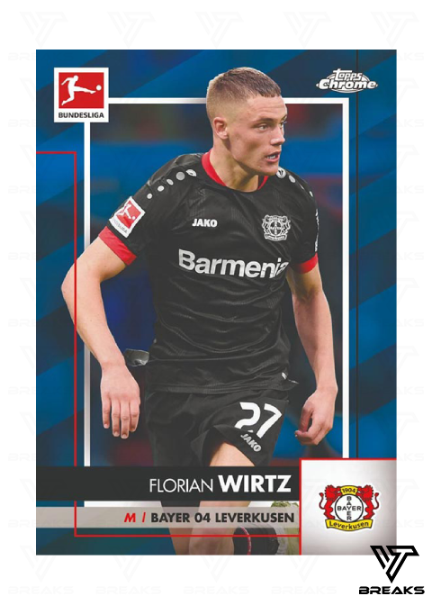 2020-21 TOPPS BUNDESLIGA CHROME SAPPHIRE EDITION - SEALED NACH HAUSE