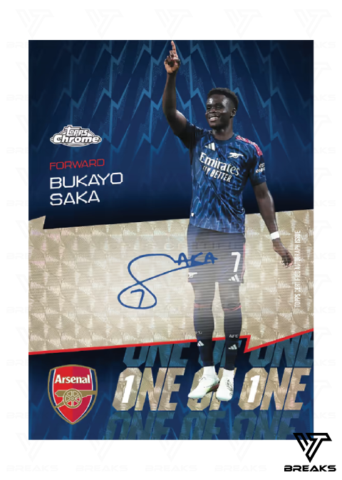 2025-26 TOPPS CHROME ARSENAL HOBBY BOX - LIVEBREAK