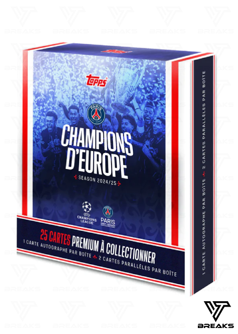 10 BOXES - PICK YOUR PLAYER - 2025 TOPPS PARIS SAINT-GERMAIN: CHAMPIONS d'EUROPE #4 - LIVEBREAK