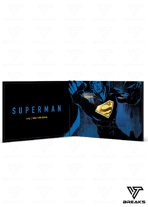 AGORO SUPERMAN´S EMBLEM 0,1g GOLD COIN - SEALED NACH HAUSE