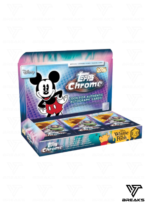 FULL CASE (8BOX) PICK YOUR CHARACTER - 2026 TOPPS CHROME DISNEY HOBBY BOX - LIVEBREAK #1