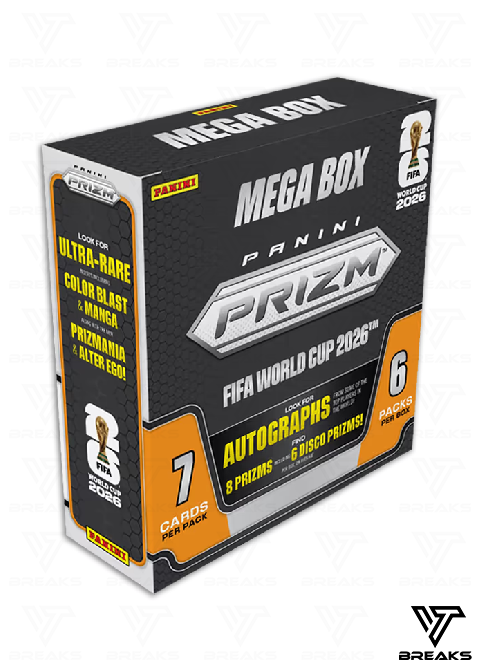 2026 PANINI PRIZM FIFA WORLD CUP 2026 MEGA BOX - SEALED NACH HAUSE