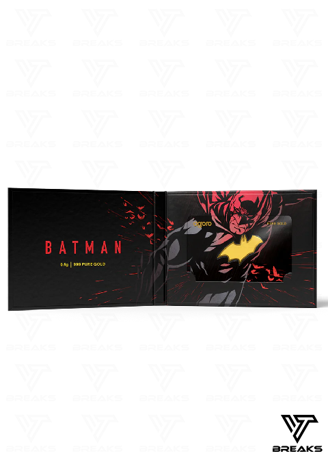 AGORO BATMAN´S EMBLEM 0,1G GOLD COLLECTIBLE COIN - SEALED NACH HAUSE