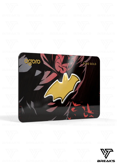 AGORO BATMAN´S EMBLEM 0,1G GOLD COLLECTIBLE COIN - SEALED NACH HAUSE