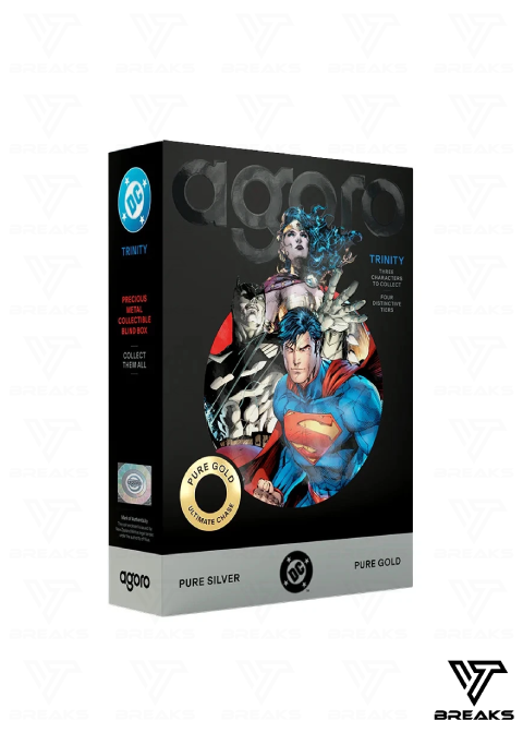 Agoro Trinity (Batman, Superman, Wonder Woman) Blind Box 5gm Silver Foil - SEALED NACH HAUSE