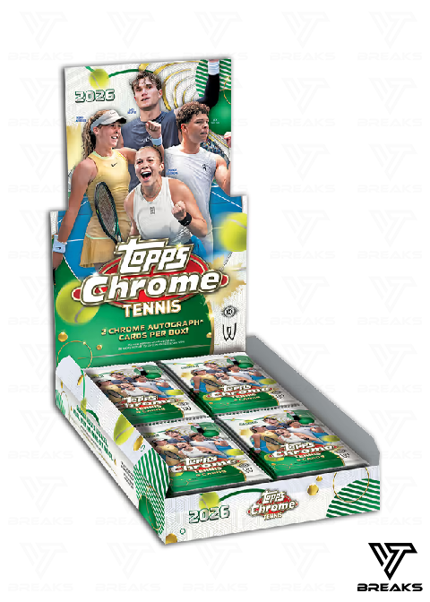 2026 TOPPS CHROME TENNIS HOBBY BOX - LIVEBREAK