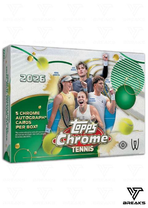 2026 TOPPS CHROME TENNIS BREAKERS DELIGHT BOX - LIVEBREAK