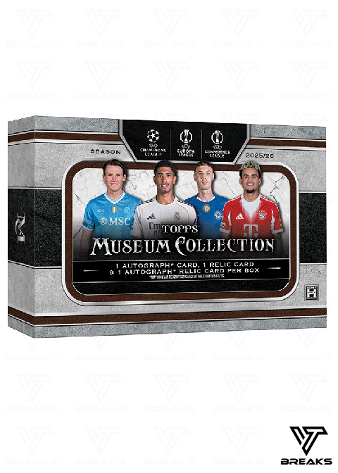 FULL CASE (8BOX) PICK YOUR TEAM/PLAYER - 2025-26 TOPPS MUSEUM UEFA CLUB COMPETITIONS HOBBY BOX - LIVEBREAK #1