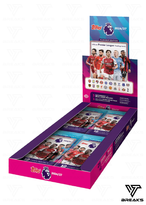 FULL CASE (12BOX) - PICK YOUR TEAM/PLAYER - 2026-27 TOPPS FLAGSHIP PREMIER LEAUGE HOBBY BOX - LIVEBREAK #2