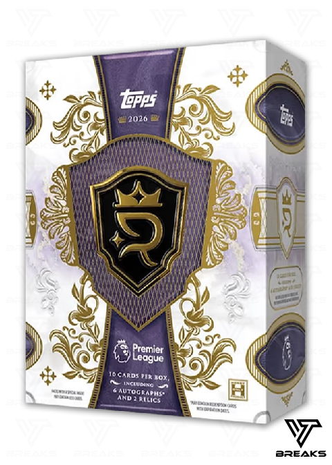 FULL CASE (4BOX) PICK YOUR TEAM/PLAYER - 2025-26 TOPPS ROYALTY PREMIER LEAGUE HOBBY BOX - LIVEBREAK #1