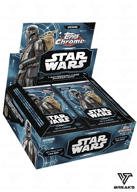 2026 TOPPS CHROME STAR WARS HOBBY BOX - LIVEBREAK