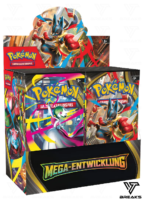 POKÉMON MEGA-ENTWICKLUNG - BOOSTER DISPLAY DE - SEALED NACH HAUSE