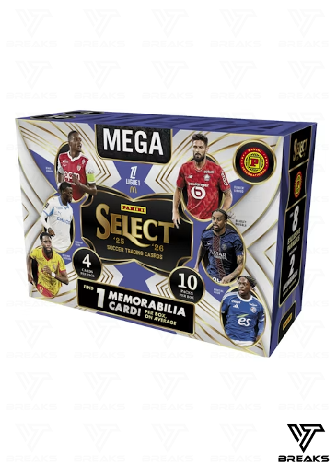 2025-26 PANINI SELECT LIGUE 1 INTERNATIONAL MEGA BOX - SEALED NACH HAUSE