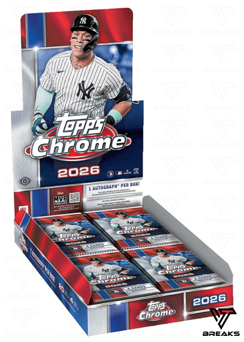 2026 TOPPS CHROME BASEBALL HOBBY BOX - SEALED NACH HAUSE