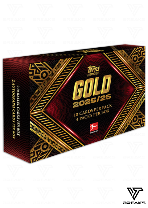 10 BOX PICK YOUR TEAM/PLAYER - 2025-26 Topps Bundesliga Gold Hobby Box - Livebreak #1