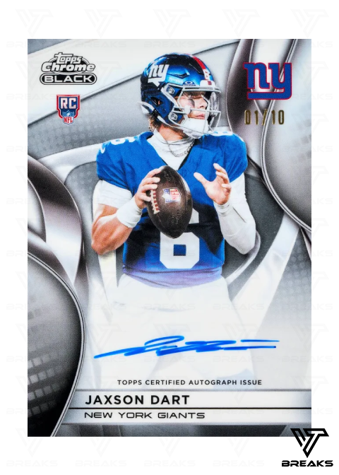2025 TOPPS CHROME BLACK FOOTBALL HOBBY BOX - SEALED NACH HAUSE