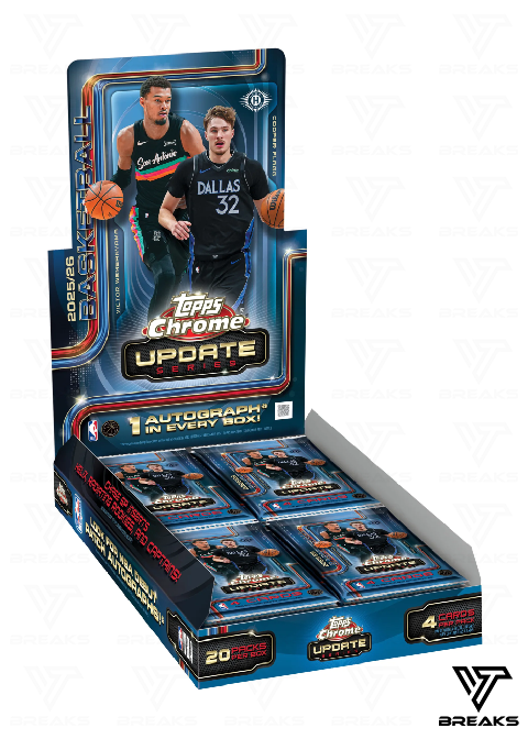 5 BOX - 2025-26 TOPPS CHROME UPDATE BASKETBALL BREAKERS DELIGHT & HOBBY - LIVEBREAK #2