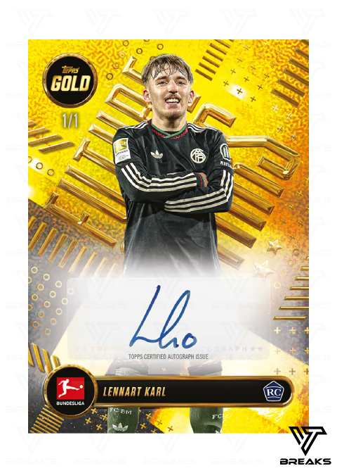 10 BOX PICK YOUR TEAM/PLAYER - 2025-26 Topps Bundesliga Gold Hobby Box - Livebreak #1