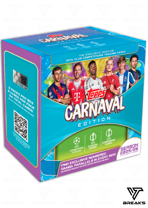 2025-26 TOPPS CARNAVAL EDITION UEFA CLUB COMPETITIONS - SEALED NACH HAUSE