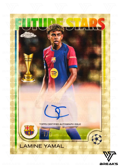 10 CASES (60 BOXES) - PICK YOUR TEAM/PLAYER - 2024-25 TOPPS CHROME UEFA CLUB COMPETITIONS BREAKERS DELIGHT #2 - LIVEBREAK 15.05.25