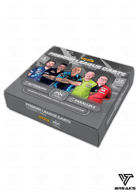 FULL CASE (10 BOX) - PICK YOUR PLAYER - 2025 PANINI PDC PREMIER LEAGUE DARTS - PREMIUM BOX #1 - LIVEBREAK