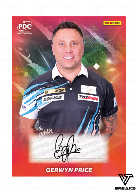 FULL CASE (10 BOX) - PICK YOUR PLAYER - 2025 PANINI PDC PREMIER LEAGUE DARTS - PREMIUM BOX #1 - LIVEBREAK