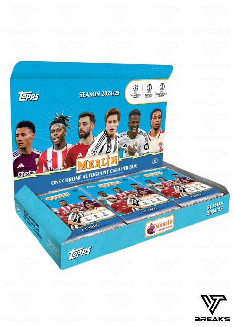 2024-25 TOPPS MERLIN CHROME HOBBY BOX - SEALED NACH HAUSE
