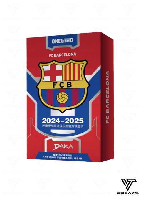 2024-25 DAKA FC BARCELONA ONE & TWO HOBBY BOX - SEALED NACH HAUSE