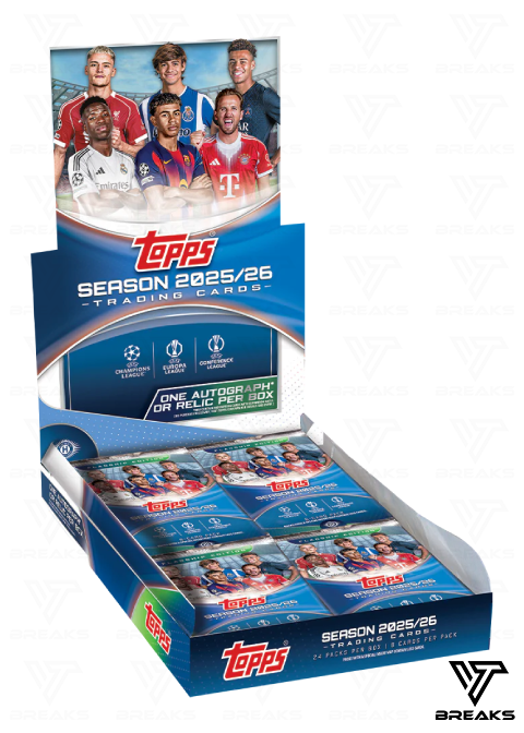 FULL CASE (12 BOX) - PICK YOUR TEAM/PLAYER - 2025/26 TOPPS UEFA CLUB COMPETITIONS FLAGSHIP HOBBY BOX #3 - LIVEBREAK