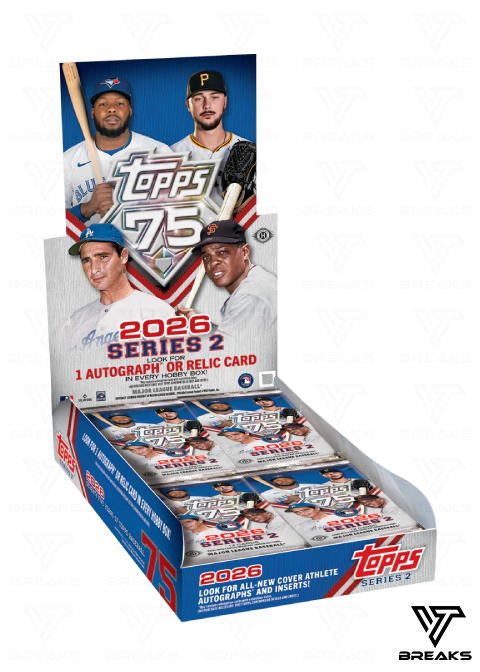 HALF CASE (6 BOX) - PICK YOUR TEAM - 2026 TOPPS SERIES 2 HOBBY BOX - LIVEBREAK #1
