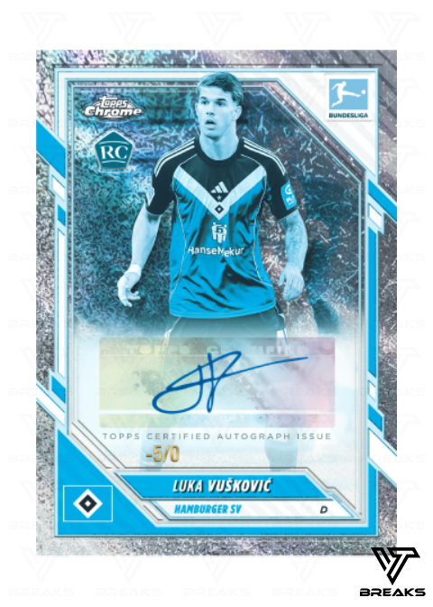 5x FULL CASE MIXER (48 BOX) - PICK YOUR TEAM/PLAYER - 2025/26 TOPPS CHROME BUNDESLIGA BREAKERS DELIGHT/HOBBY BOX - LIVEBREAK #5