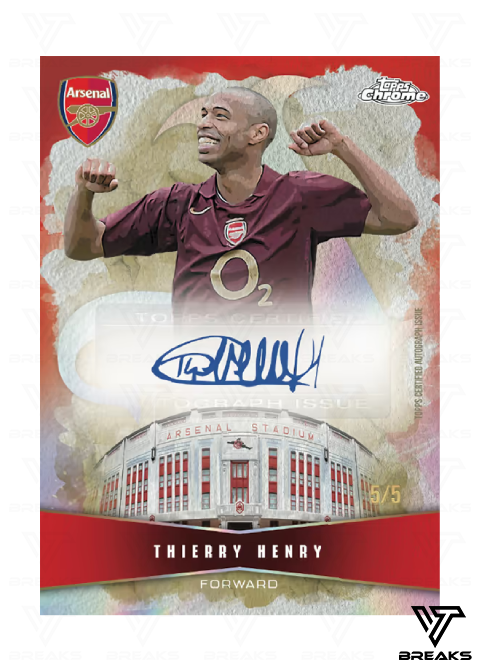 FULL CASE (12 BOX) - PICK YOUR PLAYER - 2025-26 TOPPS CHROME ARSENAL HOBBY BOX - LIVEBREAK #1