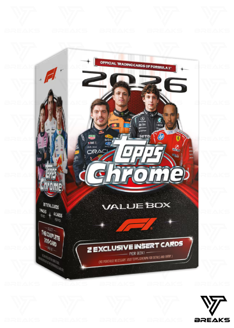 2026 TOPPS CHROME FORMULA 1 VALUE BOX - SEALED NACH HAUSE