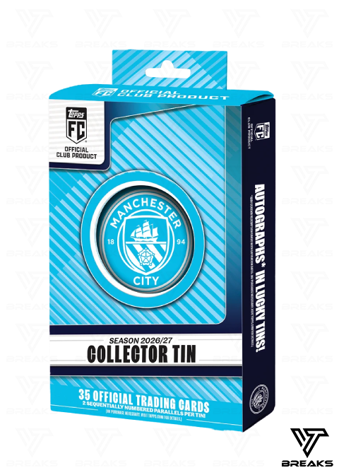 2026/27 TOPPS MANCHESTER CITY COLLECTOR TIN - SEALED NACH HAUSE