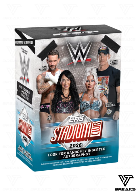 2026 TOPPS STADIUM CLUB WWE WRESTLING VALUE BOX - SEALED NACH HAUSE
