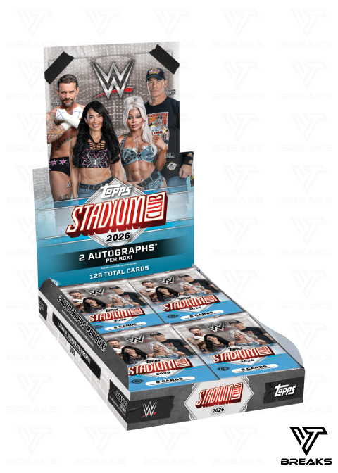 FULL CASE (12 BOX) - PICK YOUR WRESTLER - 2026 TOPPS STADIUM CLUB WWE WRESTLING HOBBY BOX - LIVEBREAK# 1