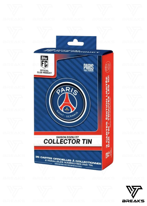 2026/27 TOPPS PARIS SAINT-GERMAIN COLLECTOR TIN - SEALED NACH HAUSE