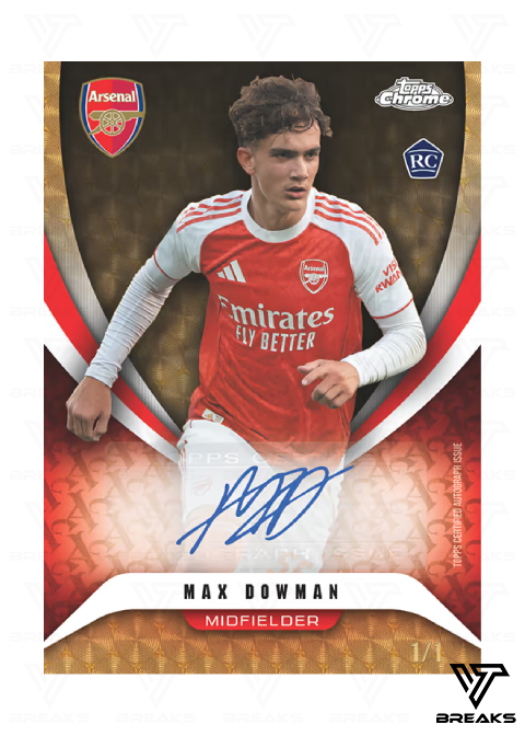 FULL CASE (12 BOX) - PICK YOUR PLAYER - 2025-26 TOPPS CHROME ARSENAL HOBBY BOX - LIVEBREAK #1