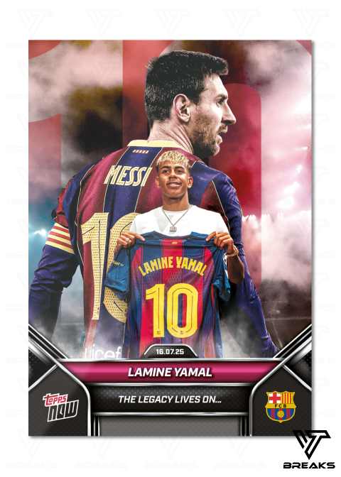Lamine Yamal - 2025 FC Barcelona Topps NOW - Base Card