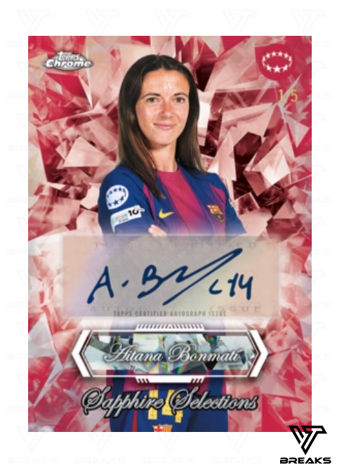 FULL CASE (10BOX) - PICK YOUR PLAYER/TEAM - 2025-26 TOPPS CHROME UEFA WOMEN CL SAPPHIRE HOBBY BOX - LIVEBREAK #1
