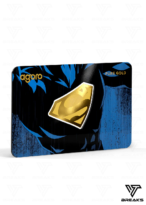 AGORO SUPERMAN´S EMBLEM 0,1g GOLD COIN - SEALED NACH HAUSE