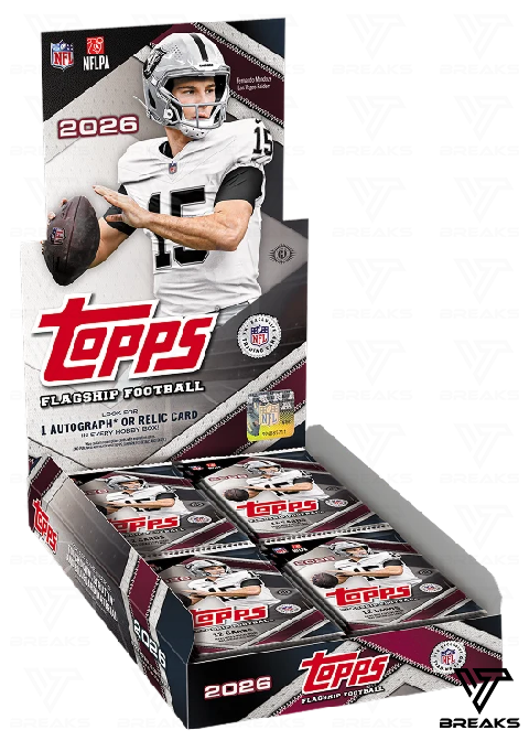 2026 TOPPS FLAGSHIP FOOTBALL HOBBY BOX - SEALED NACH HAUSE