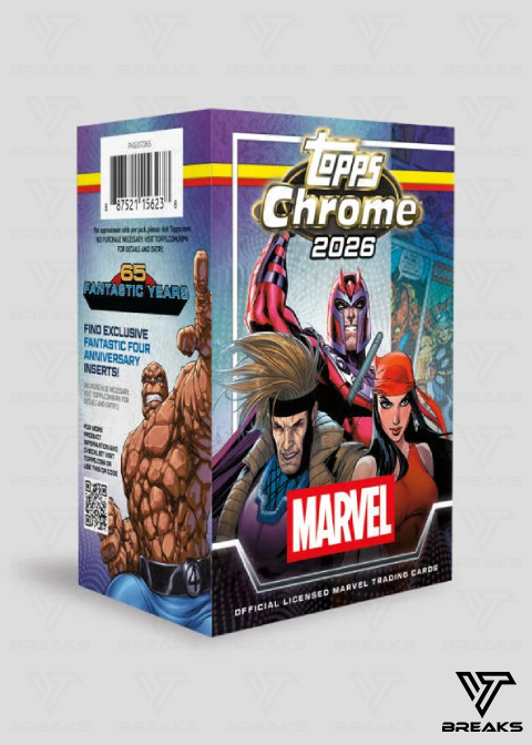 2026 TOPPS CHROME MARVEL COMICS VALUE BOX - SEALED NACH HAUSE