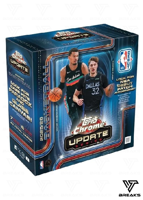 2025-26 TOPPS CHROME UPDATE BASKETBALL MEGA BOX - SEALED NACH HAUSE