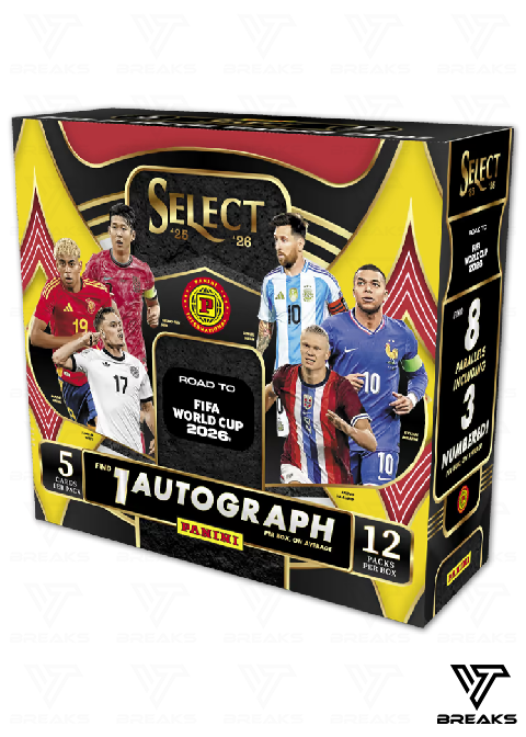 FULL CASE (12BOX) PICK YOUR TEAM/PLAYER - 2025-26 PANINI SELECT ROAD TO FIFA WORLD CUP 2026 INTERNATIONAL HOBBY BOX - LIVEBREAK #1