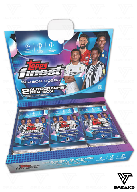 FULL CASE (8BOX) PICK YOUR TEAM/PLAYER - 2025-26 TOPPS FINEST UCC HOBBY BOX - LIVEBREAK #2